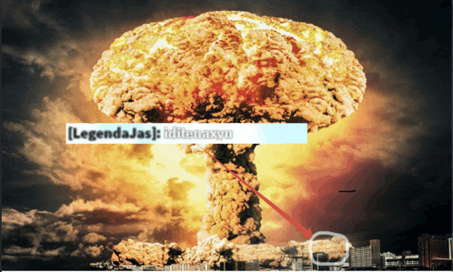 a picture of an explosion with the words legendajas written on the bottom