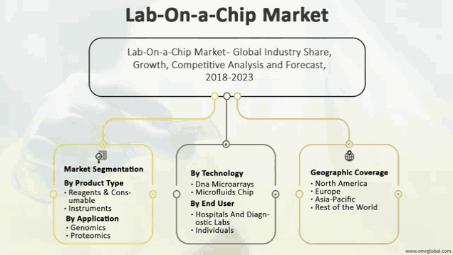 a diagram of a lab on a chip market