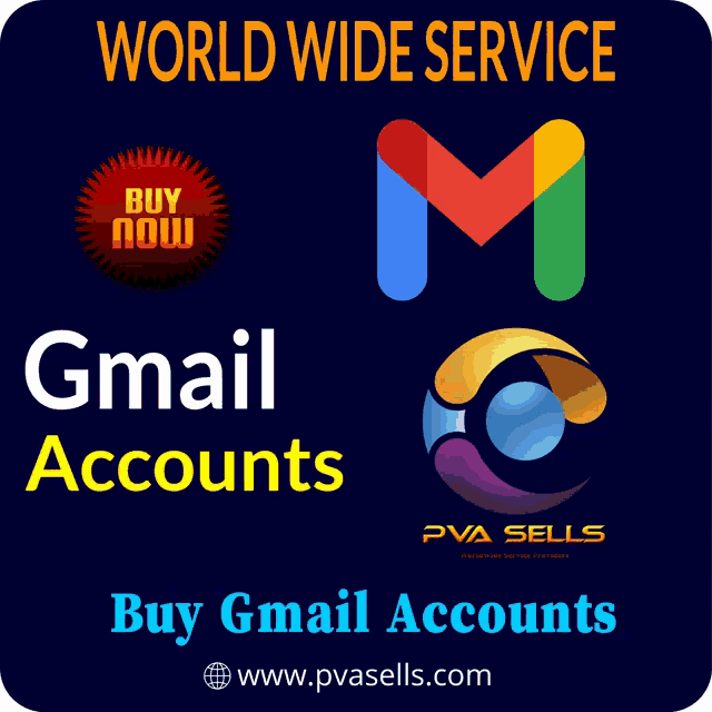 a sign that says ' world wide service buy gmail accounts '