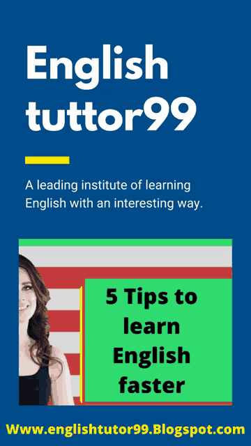 a poster for english tutor99 shows a smiling woman