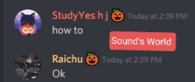 a screenshot of a discord conversation between raichu and study yes h j