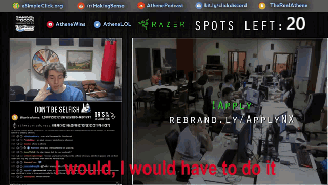 a screenshot of a website that says " spots left 20 "