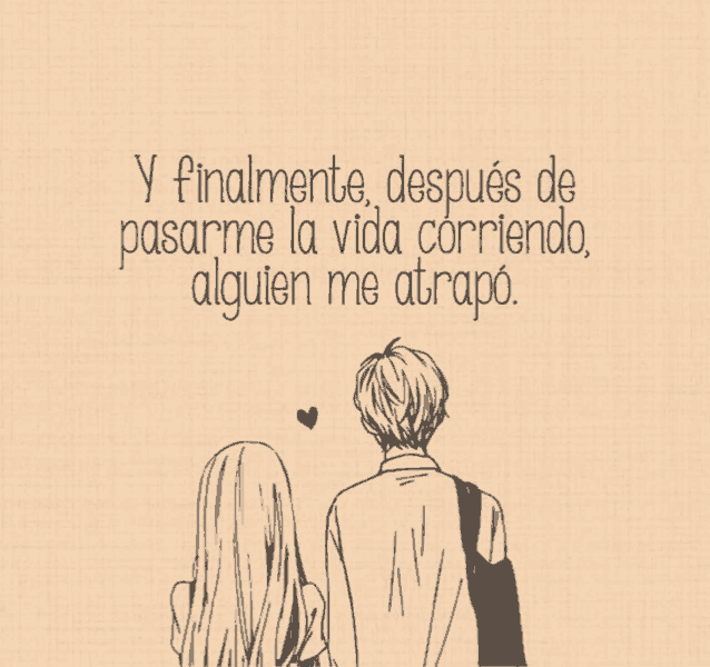 a drawing of a boy and a girl with the words y finalmente on the bottom