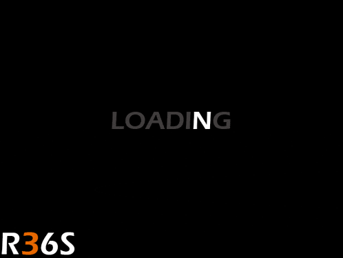 a black background with the word loading in white