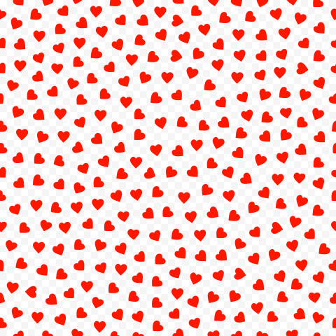 red hearts on a white background with a transparent background