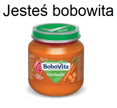 a jar of baby food with the words jestes bobovita on the top