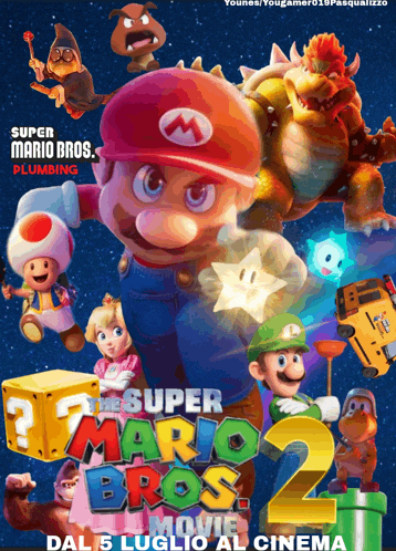 a poster for the super mario bros. movie 2