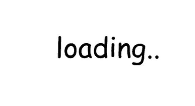 the word loading is written in black on a white background