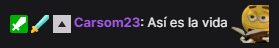 a screenshot of a video with the name carsom23 written in purple