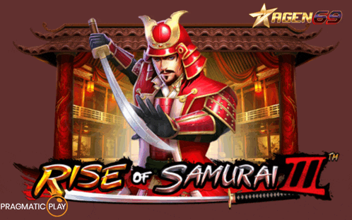 a game called rise of samurai ii has a samurai holding a sword on the screen