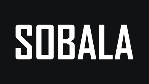 a black background with the word sobala in white