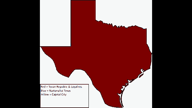 a map of texas with the words surrendered territory at the bottom