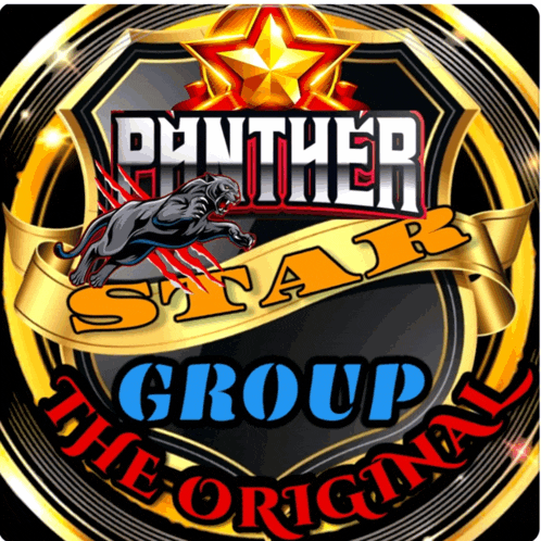 a logo for panther star group the original with a panther on it