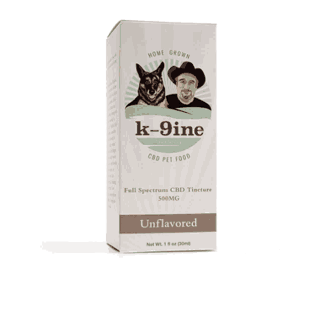 a box of k-9ine full spectrum cbd tincture 500mg unflavored