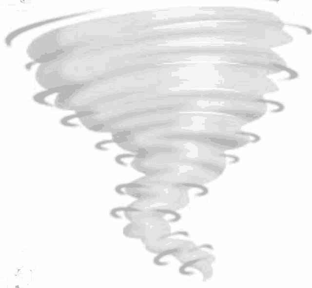 a cartoon illustration of a tornado on a white background .