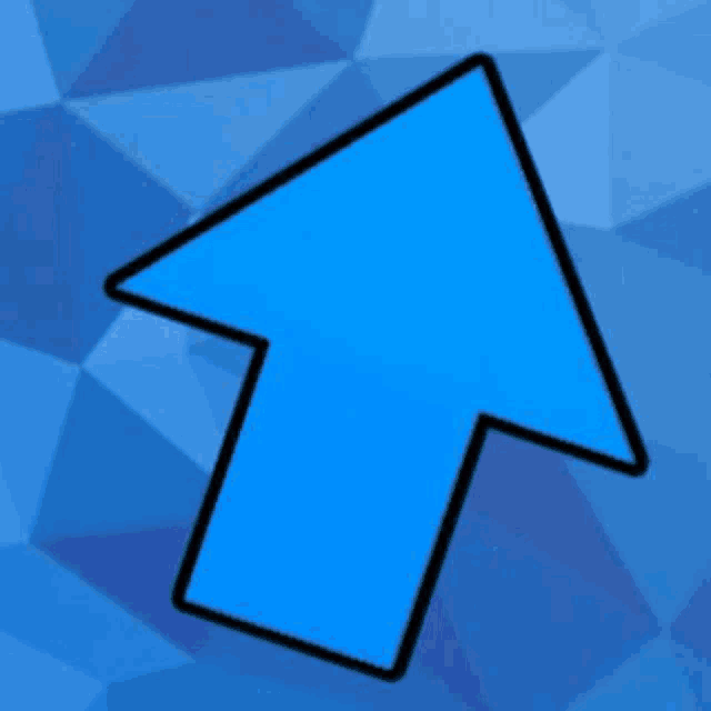 a blue arrow pointing upward on a blue background .