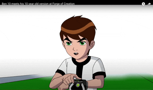 ben 10 meets his 10 year old version at forge of creation video