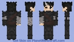 a minecraft skin of a man in armor with a sword .