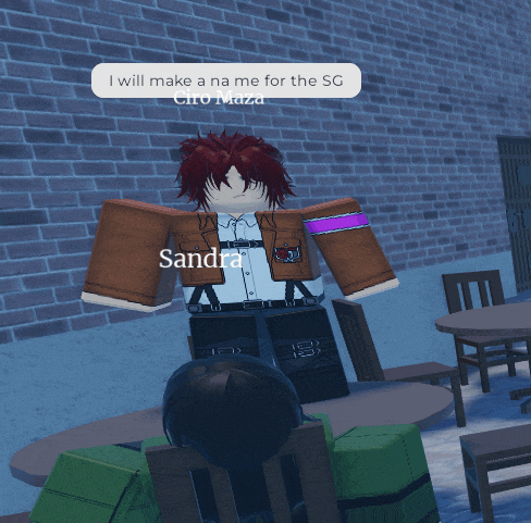 a cartoon character with red hair says i will make a name me for the sg