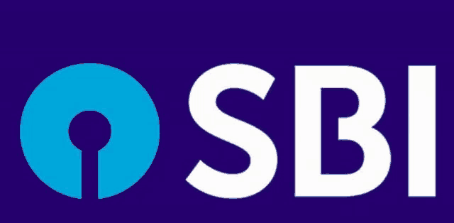 a blue and white logo for sbi bank