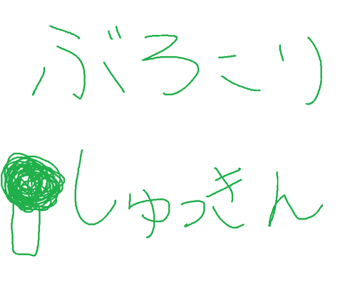 a white background with green writing and a green drawing