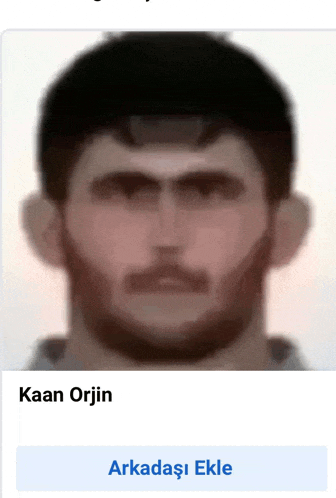 a picture of a man with the name kaan orjin next to it