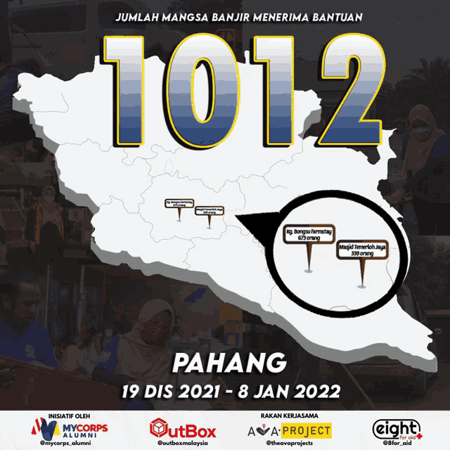 a poster for 1012 pahang shows a map