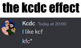 a screenshot of a discord channel with the kcdc effect