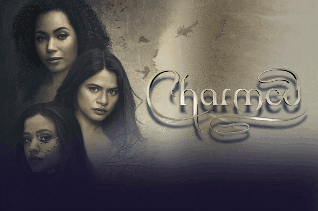 a poster for the tv show charmed with three women