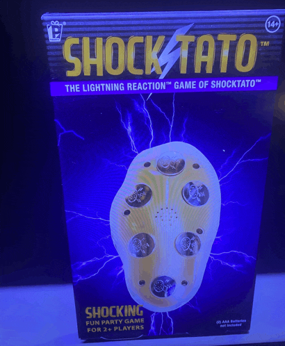 a box that says shock tato on the front of it