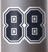 the number 88 is shown on a silver container