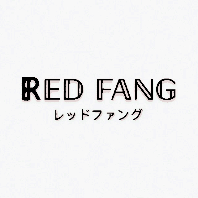 a red fang logo with chinese writing underneath