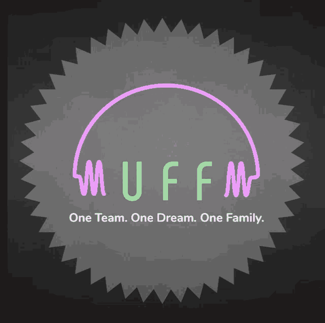 a logo that says muffm one team one dream one family on it