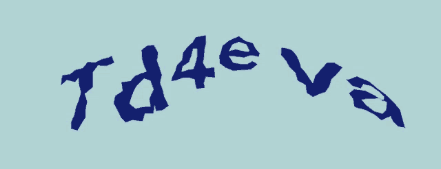 td4eva is written in blue letters on a blue background