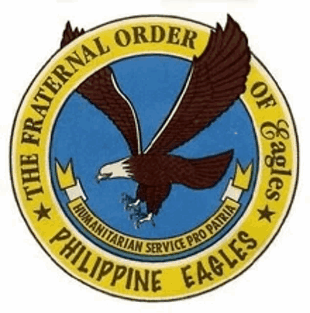 a logo for the fraternal order of eagles of philippine eagles