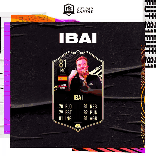 a poster with a picture of a man and the name ibai