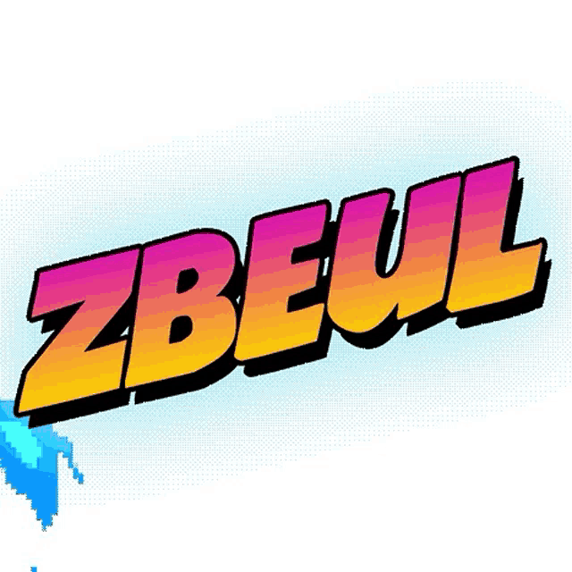 a colorful logo that says zbeul on it