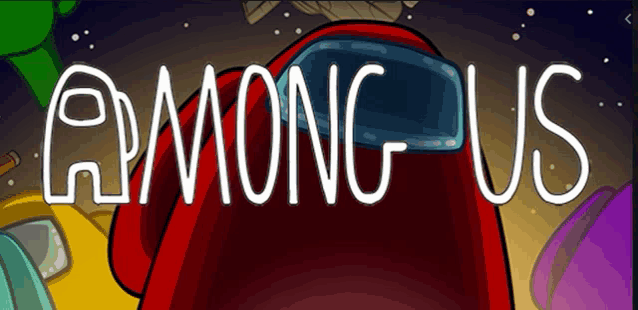 among us is a video game that has a red character