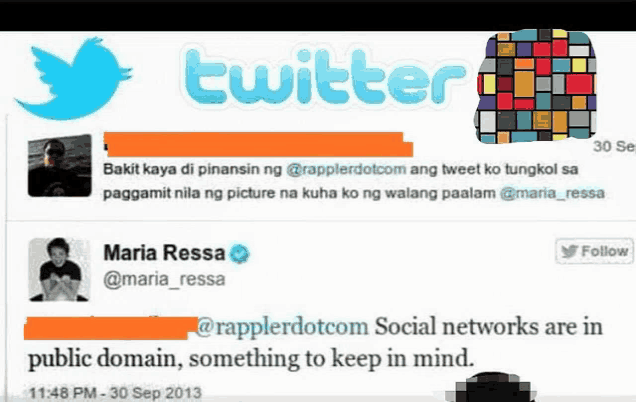 a screenshot of maria ressa 's tweet on twitter