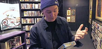 Paul Dano at Kim's Video Collection