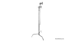 C-stand KUPO CT-40MK con piede da ponte e fustone con grip head