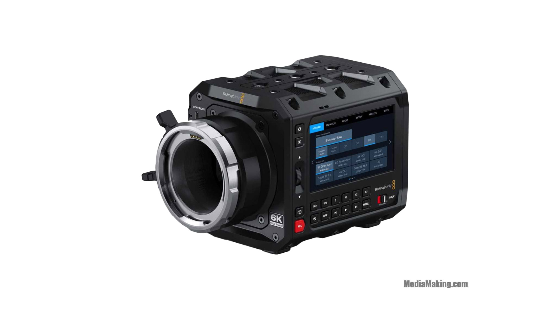 Blackmagic PYXIS 6K attacco L