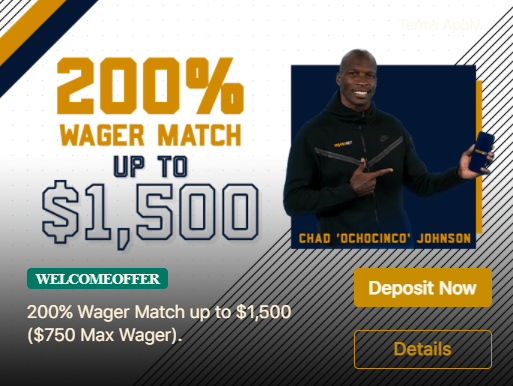 WynnBET 200% Wager Match up to $1,500