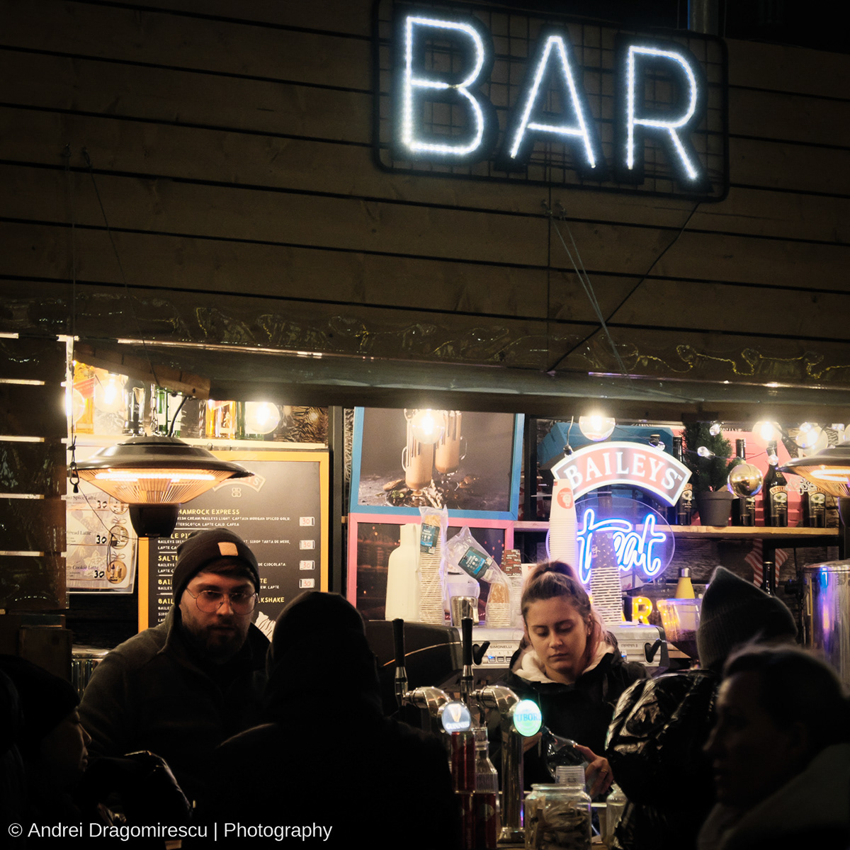 Christmas Fair Urban city bucharest romania Street lights night christmas fair