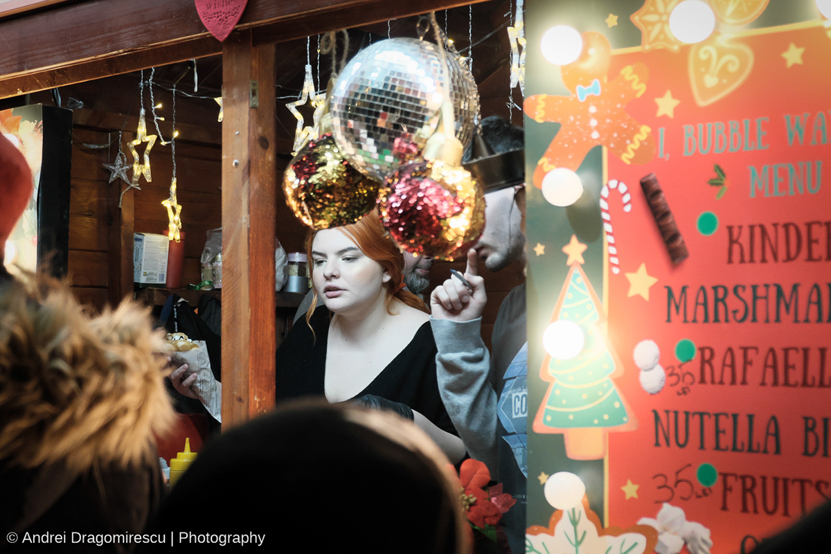 Christmas Fair Urban city bucharest romania Street lights night christmas fair