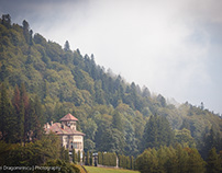 Outside Cantacuzino Castle