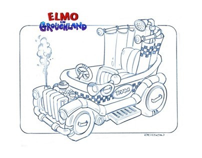 Elmo in Grouchland vehicles