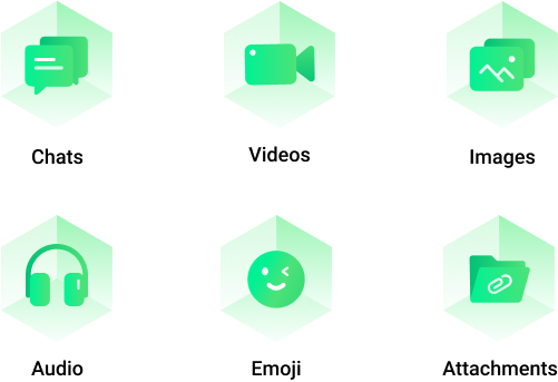 transfer whatsapp videos, images, emoji, and attachments