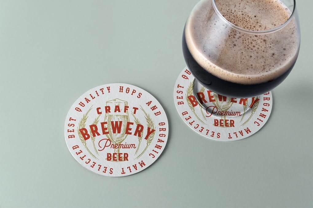 Beer Coaster Mockup