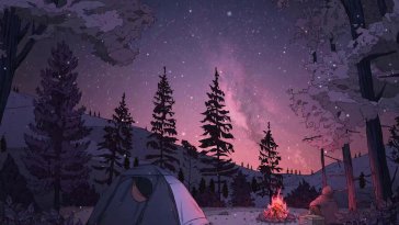 cozy camp live wallpaper